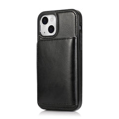 Shockproof PU + TPU Protective Case with Card Slots & Holder, For iPhone 13 mini, For iPhone 13, For iPhone 13 Pro, For iPhone 13 Pro Max