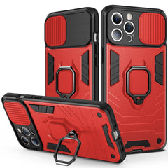 Sliding Camera Cover Design TPU + PC Shockproof Case with Ring Holder, For iPhone 13 Pro, For iPhone 13, For iPhone 13 Pro Max
