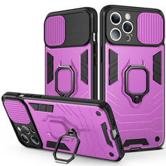 Sliding Camera Cover Design TPU + PC Shockproof Case with Ring Holder, For iPhone 13 Pro, For iPhone 13, For iPhone 13 Pro Max