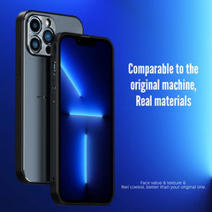 R-JUST RJ-52 3-Line Style Metal TPU Shockproof Protective Case, For iPhone 13, For iPhone 13 Pro, For iPhone 13 Pro Max, For iPhone 12, For iPhone 12 Pro, For iPhone 12 Pro Max, For iPhone 11 Pro Max