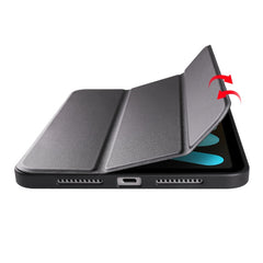 Honeycomb TPU Leather Tablet Case with 3-Folding Holder, For iPad mini 6 / mini 2024