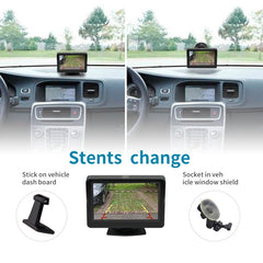 PZ620-W Car 4.3-inch Digital USA Frame Solar Wireless Reversing Image, PZ620-W