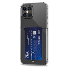 TPU Transparent Protective Case with Card Slots, For iPhone 13