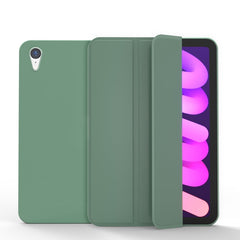Double-sided Matte TPU Tablet Leather Case with 3-folding Holder & Sleep / Wake-up Function, For iPad mini 2024 / mini 6