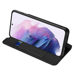 DUX DUCIS Skin Pro Series Horizontal Flip Leather Phone Case with Holder & Card Slots, For Samsung Galaxy S22 5G, For Samsung Galaxy S22 Ultra 5G
