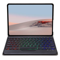 SFGOS Tri-color Backlit Tree Texture Bluetooth Keyboard Leather Case, SFGOS Black + Black, SFGOS Black + White