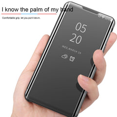 Plated Mirror Horizontal Flip Leather Case with Holder, For Galaxy S20+, For Galaxy S20 Ultra, For Galaxy S20