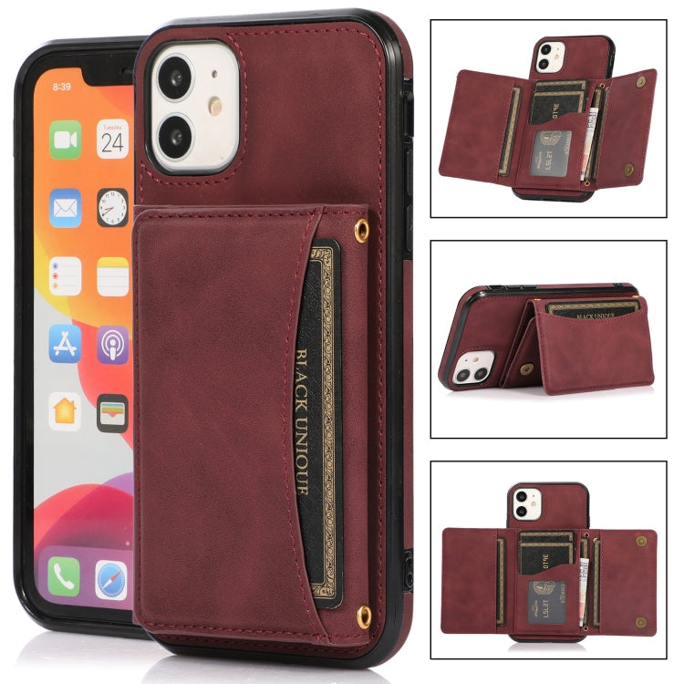 Three-fold Leather Phone Case with Card Slot & Wallet & Holder, For iPhone 12 Pro Max, For iPhone 12 / 12 Pro, For iPhone 12 mini, For iPhone 11 Pro Max