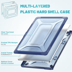 PC + TPU Honeycomb Laptop Protective Case, For MacBook Pro 13.3 inch A2338 / A2289 / A2251 (2020)