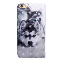 3D Painting Pattern Coloured Drawing Leather Phone Case, For iPhone SE 2022