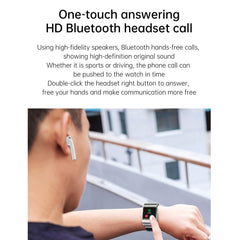 G36pro 1.3 inch IPS Screen Earphone Smart Watch,Support Blood Pressure Measurement / Sleep Monitoring