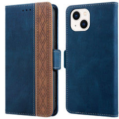 Stitching Magnetic RFID Leather Case, For iPhone 13 mini, For iPhone 13, For iPhone 13 Pro, For iPhone 13 Pro Max, For iPhone 12 mini, For iPhone 12 / 12 Pro