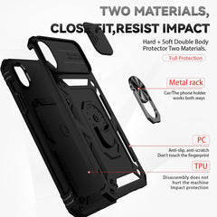 Sliding Camshield Holder Phone Case, For iPhone XR, For iPhone XS / X, For iPhone XS Max