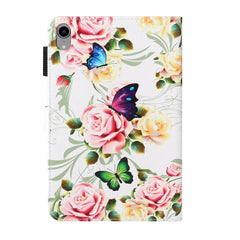 Cross Texture Painted Smart Leather Tablet Case, For iPad mini 2024 / mini 6