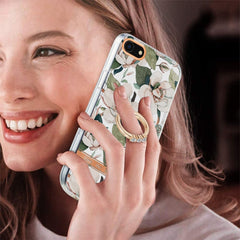 Ring IMD Flowers TPU Phone Case, For iPhone SE 2022 / SE 2020 / 8 / 7