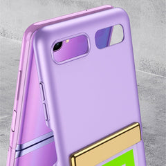 GKK Ultra-thin Full Coverage Phone Flip Case with Wristband, For Samsung Galaxy Z Flip