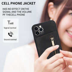 Zipper Card Holder Phone Case, For iPhone 11 Pro Max, For iPhone X / XS, For iPhone XR, For iPhone XS Max