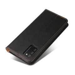 Fierre Shann PU Genuine Leather Texture Leather Phone Case, For Samsung Galaxy A02s, For Samsung Galaxy A13 5G, For Samsung Galaxy A33 5G, For Samsung Galaxy A53 5G, For Samsung Galaxy A73 5G, For Samsung Galaxy S21 FE 5G