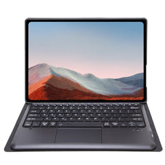 SF128-A Tree Texture Touchpad Bluetooth Keyboard Leather Tablet Case, SF128-A