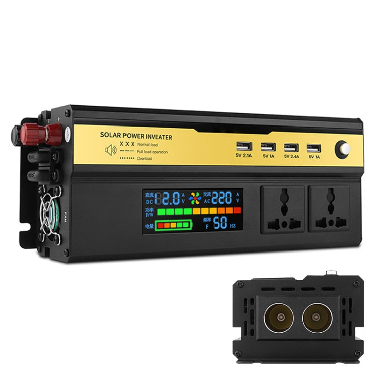 8896 2200W Car Smart Multi-functional Digital Display Inverter, 12V, 24V