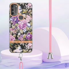 Flowers Series TPU Phone Case with Lanyard, For Motorola Moto G71 5G, For Motorola Moto G200, For Nokia G20/G10, For Nokia G21/G11
