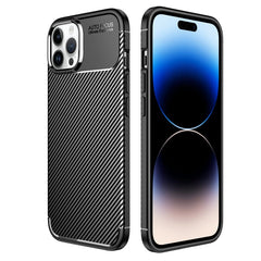 Carbon Fiber Texture TPU Phone Case, For iPhone 14 Pro Max, For iPhone 14, For iPhone 14 Plus