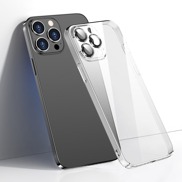 Transparent PC Phone Case with Lens Film, For iPhone 12 Pro, For iPhone 12 Pro Max