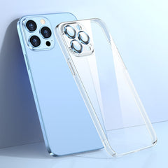Transparent PC Phone Case with Lens Film, For iPhone 12 Pro, For iPhone 12 Pro Max