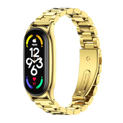 MIJOBS Three-Bead Metal Plus Stainless Steel Watch Band, Plus