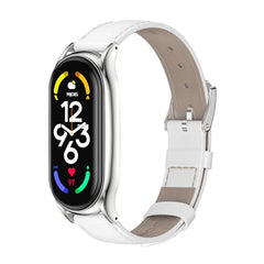 MIJOBS Plus Genuine Leather Watch Band, For Xiaomi Mi Band 7 / 7 NFC