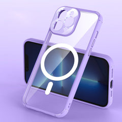 Soft Shield MagSafe Magnetic Acrylic Transparent PC Phone Case, For iPhone 13 Pro Max, For iPhone 13 Pro, For iPhone 13, For iPhone 12 Pro Max