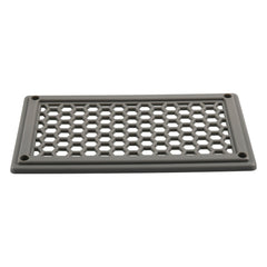A6790 198x114mm Grey Rectangle Louvered Ventilation Plastic Venting Panel Cover, 198x114mm