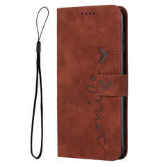 Skin Feel Heart Pattern Leather Phone Case, For iPhone 13, For iPhone 13 Pro, For iPhone 13 Pro Max, For iPhone 12 / 12 Pro