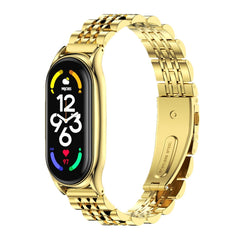 MIJOBS Plus Seven-bead Metal Stainless Steel Watch Band, For Xiaomi Mi Band 7 / 7 NFC