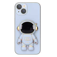 Plating Astronaut Holder Phone Case with Lens Film, For iPhone 12, For iPhone 12 mini, For iPhone 11 Pro Max