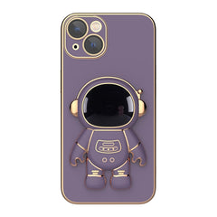Plating Astronaut Holder Phone Case, For iPhone 13, For iPhone 13 mini
