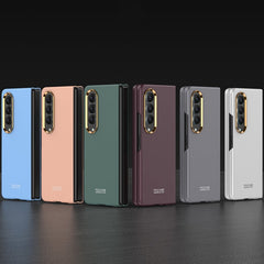 GKK Ultra-thin Electroplating Lens Frame Phone Case, For Samsung Galaxy Z Fold4