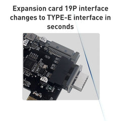10 PCS 73S Mainboard USB 3.0 19P/20P to Type-E90 Degree Adapter, 10pcs