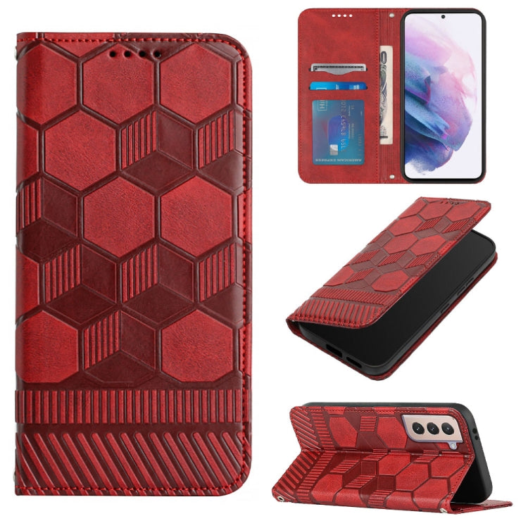 Football Texture Magnetic Leather Flip Phone Case, For Samsung Galaxy S21+ 5G, For Samsung Galaxy S21 Ultra 5G, For Samsung Galaxy S21 FE, For Samsung Galaxy S22 5G