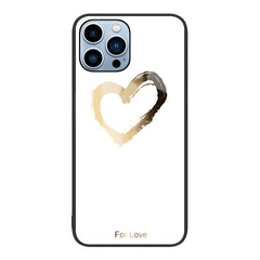 Colorful Painted Glass Phone Case, For iPhone 14 Pro Max
