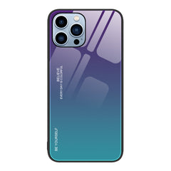 Gradient Color Glass Case, For iPhone 13 Pro, For iPhone 13, For iPhone 14 Plus