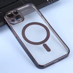 MagSafe Electroplating Straight TPU Phone Case, For iPhone 14, For iPhone 14 Plus