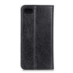 Magnetic Suction Crazy Horse Pattern PU Left and Right Open with Bracket and Card Slot and Wallet, For iPhone SE 2022 / SE 2020