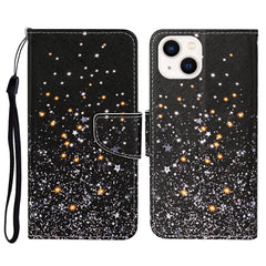 3D Colored Drawing Flip Leather Phone Case, For iPhone 14 Plus