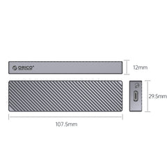 ORICO 10Gbps USB3.2 Gen2 Type-C M.2 NVMe/NGFF(SATA) Dual Protocol SSD Enclosure