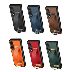 SULADA Cool Series PC + Leather Texture Skin Feel Shockproof Phone Case, For Samsung Galaxy Z Fold4, For Samsung Galaxy Z Flip4