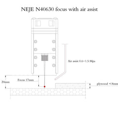 NEJE N40630 7.5W 450nm Laser Engraver Module Kits, N40630