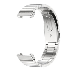 Mijobs Bamboo Stainless Steel Metal Watch Band, For Xiaomi Mi Band 7 Pro