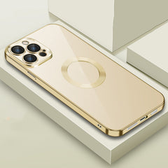 9D Plated Lens Film Clear Phone Case, For iPhone 14 Pro Max