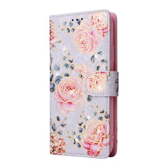 Bronzing Painting RFID Leather Case, For iPhone 14, For iPhone 14 Plus, For iPhone 14 Pro, For iPhone 14 Pro Max